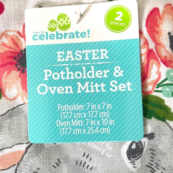 Easter Potholder & Oven Mitt Set. NEW ITEM - Picture 3 of 3